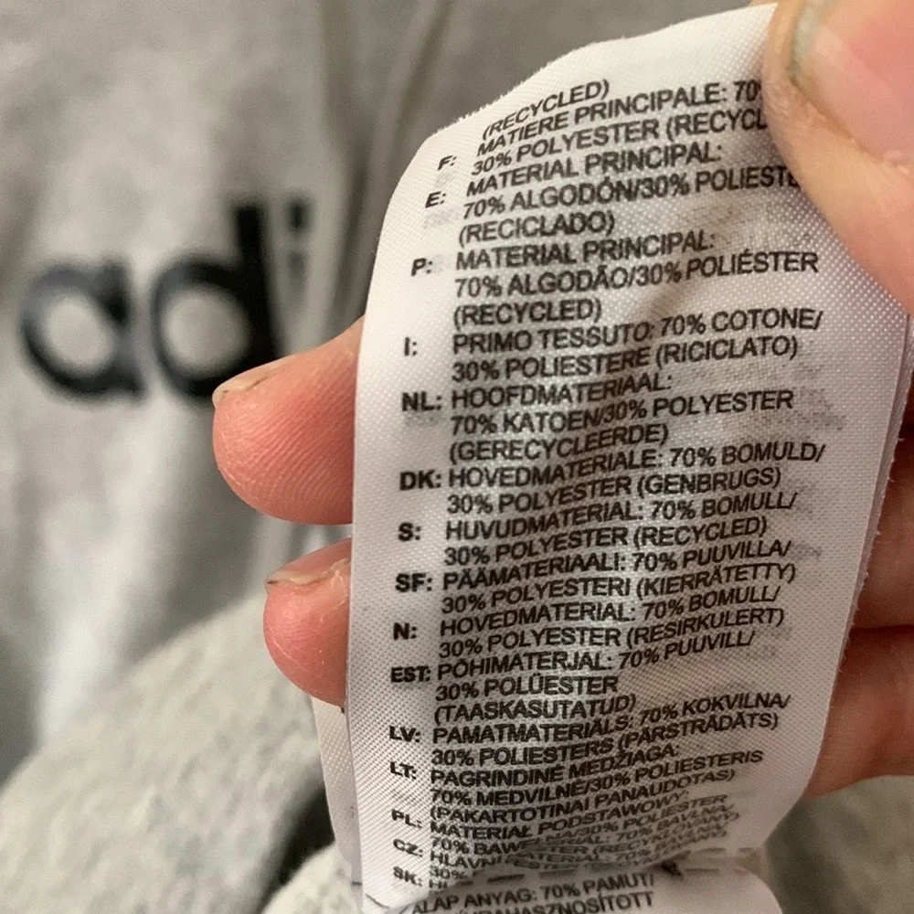 Adidas Basic Pullover Hoodie. Medium - Picture 11 of 11